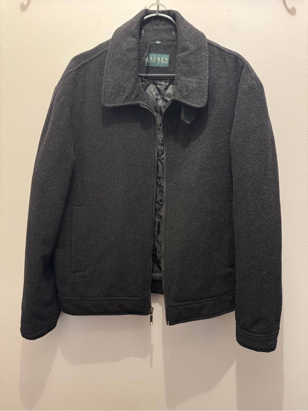 Lauren Ralph Lauren Men's Vintage Black Wool-Jacket